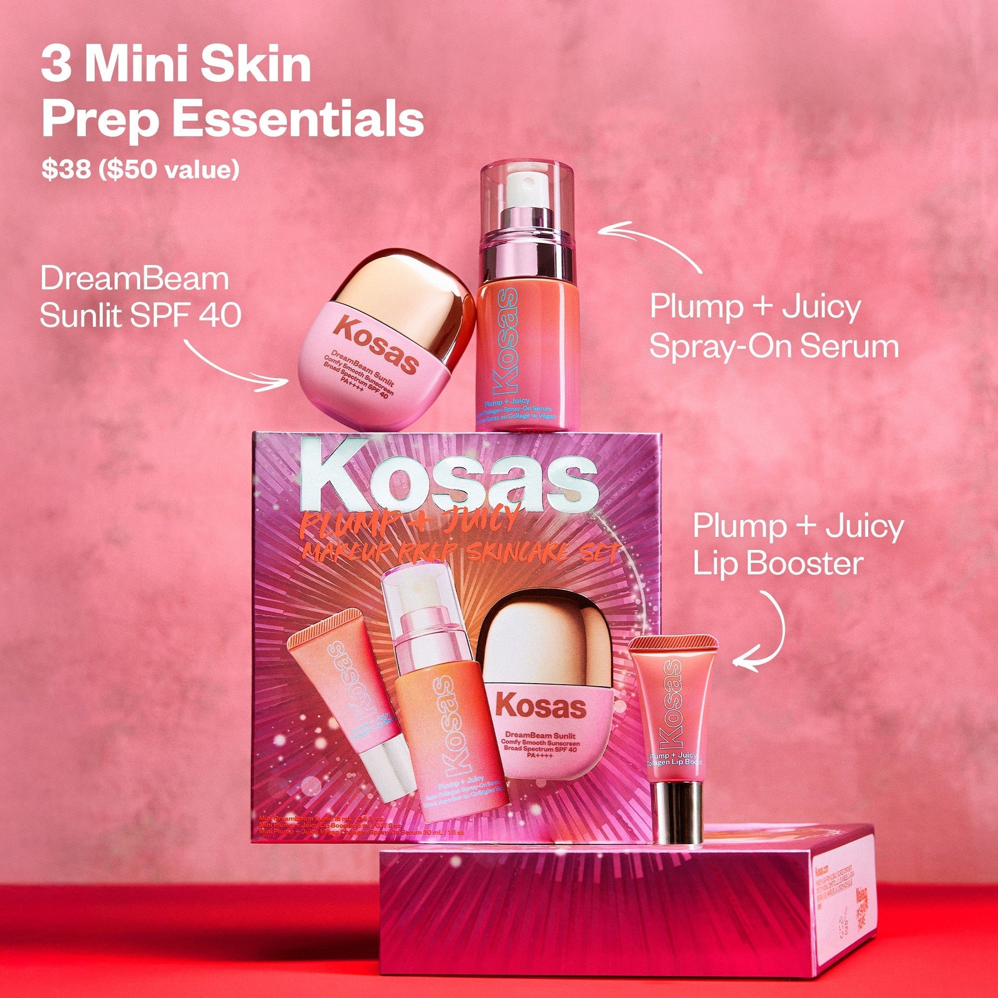 Plump + Juicy Makeup Prep Skincare Set